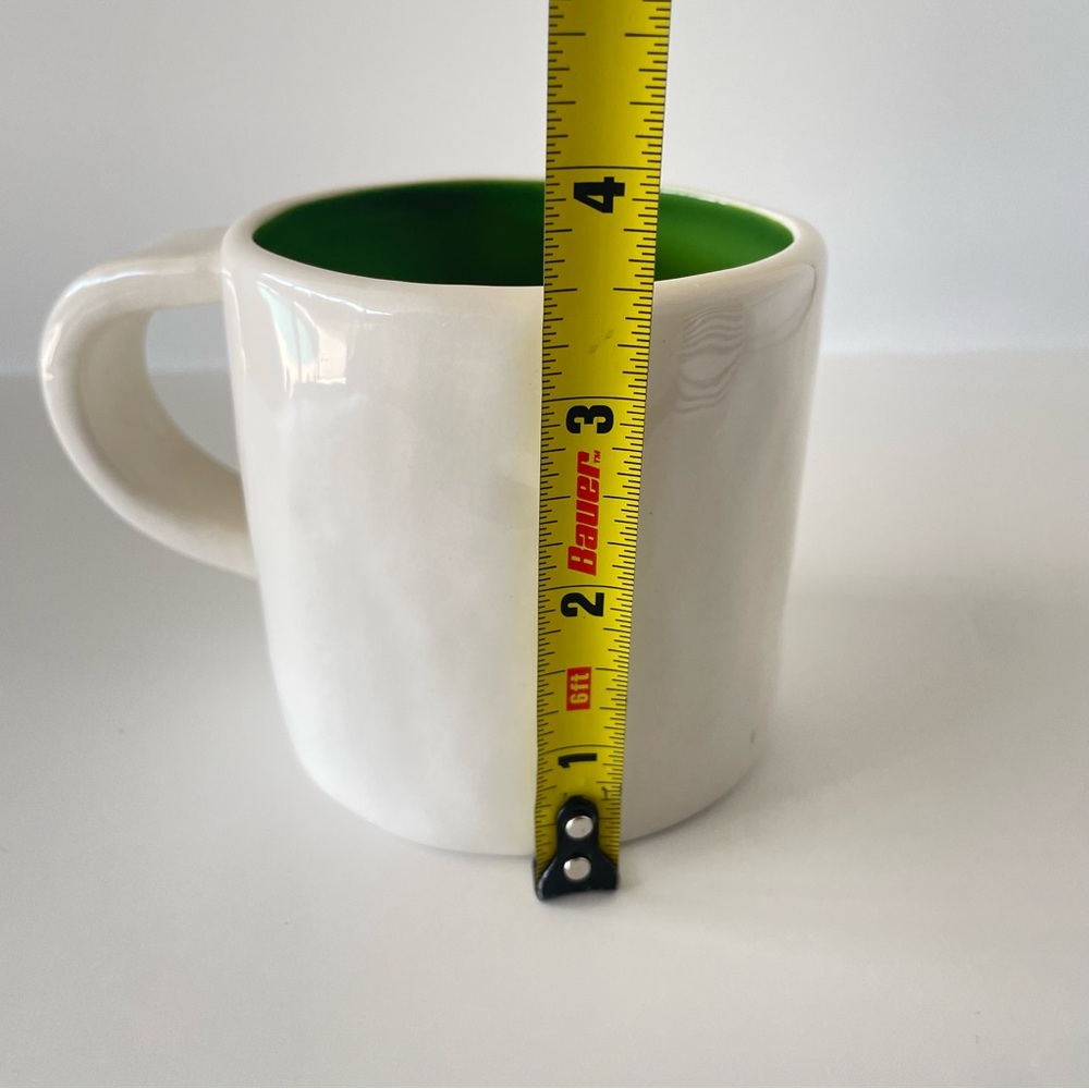 Starbucks GROW Coffee Mug Cup Green Interior 10oz Hand Painted Collectible 2008 - Picture 7 of 7